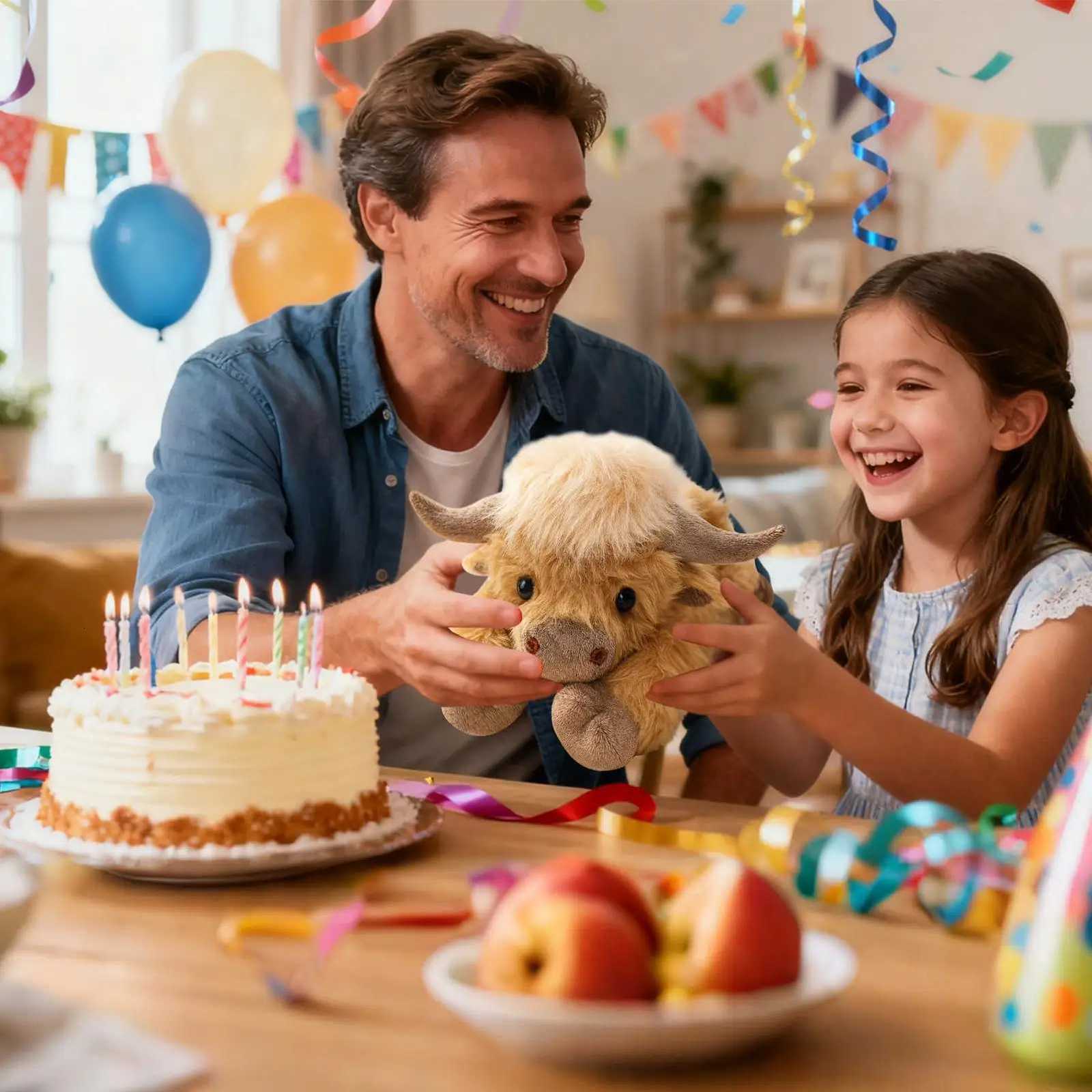 45cm Kaiis Cow Plush Pillow Sleeping Companion Stuffed Animal Pillow Doll Creative Weighted Cow Plush Toy Home DecorXJ251120