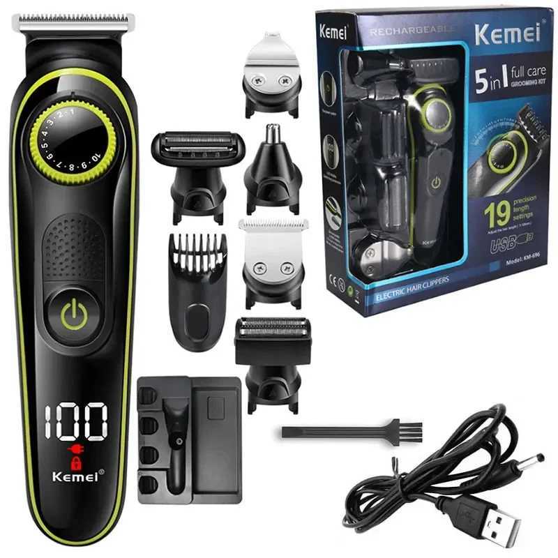 Kemei Electric Hair Clipper Multifunctional Mens Trimmer Electric Shaver Mens Razor Nose Trimmer KM-696 Hair ClipperT251120