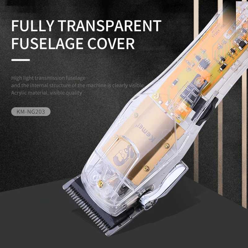 Kemei Ng203 Powerful Cordless Hair Clipper For Men Adjustable Electric Hair Trimmer Rechargeable Beard Hair Cutting MachineT251120