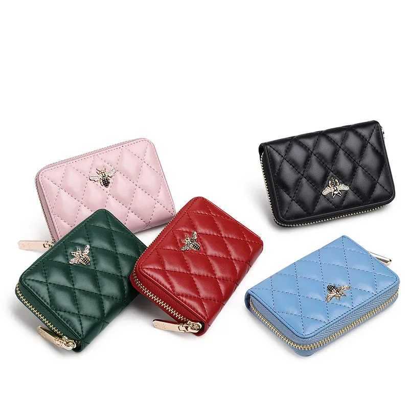 Wallet womens leather new womens card bag short anti-theft brush small pocket purse money clip fashion womens bagW251120