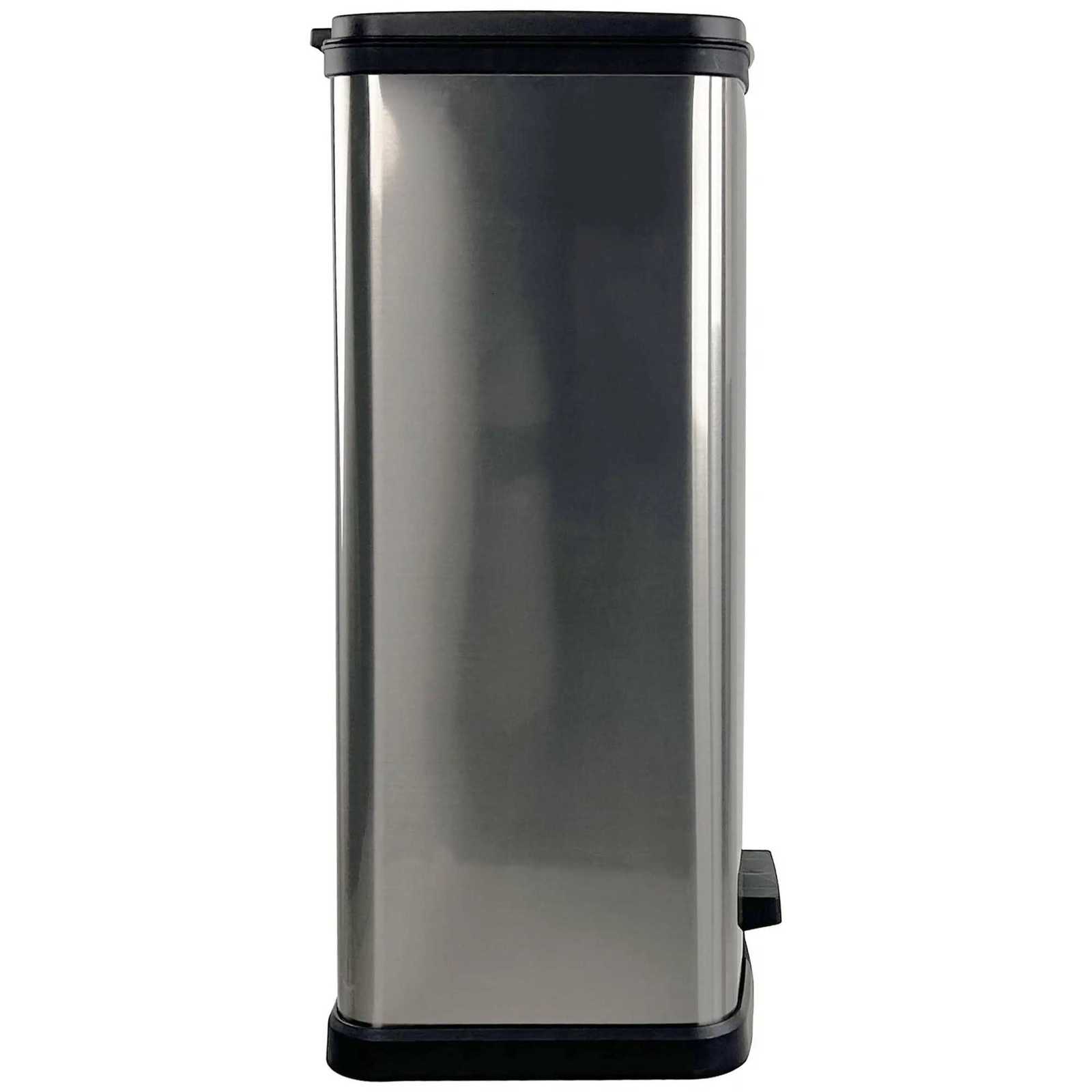 133 Gallon Trash Can Plastic Touch-Up Kitchen Trash Can White C251120