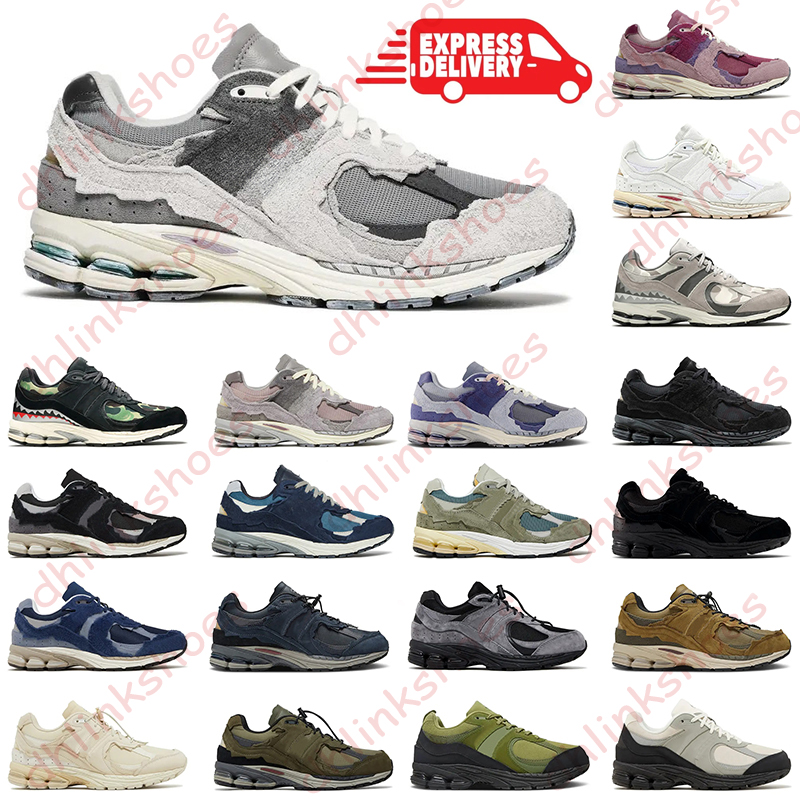 2025 designer 2002r casual shoes for women men top quality sneakers Protection Pack Rain Cloud Phantom Black Grey Pink Purple casual running shoes outdoor sports