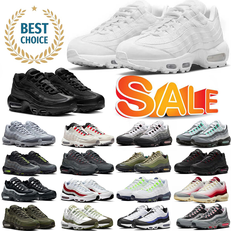 95s running shoes Men Women Trainers 95 Classic Triple Black White Yellow Green Cool high quality Grey Olive Outdoor Casual Sports Sneakers 40-46
