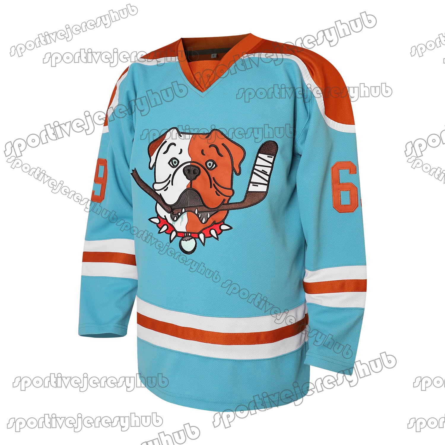 Shoresy Shore 69 Sudbury Blueberry Hockey Jersey Blue White Black Red Colors Sweater Relaxed Fit Double-Reinforced Stitching Fan Collection Casual Wea