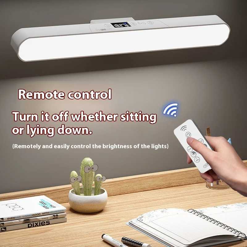 2026 Desk Lamp Eye Study Dormitory Reading Lamp LED Power Display Clock Timer Magnetic Cool Lamp M251120