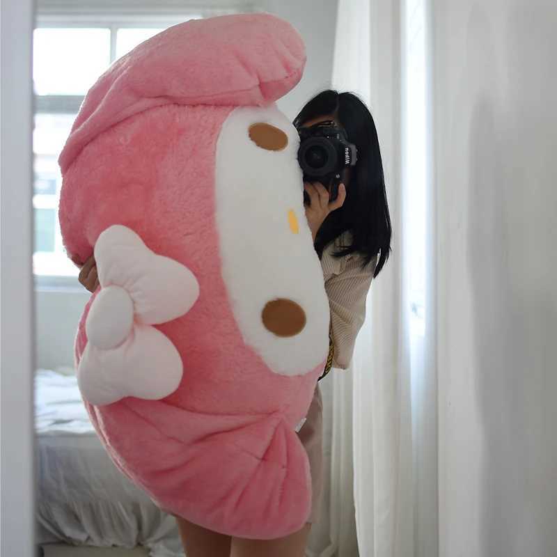Soft My Melody Plush Toy Big Size Hug Pillow Comfortable Back Cushion Lovely Japanese Style Plushies Sofa Decorative Pillow G251120