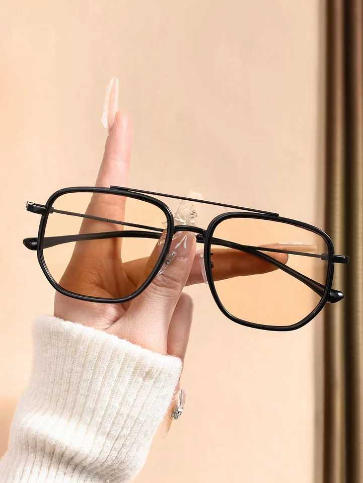 Fashion Orange Pilot Metal Frame Women Sunglasses For Men Daily Life Shades Eyewear Accessories