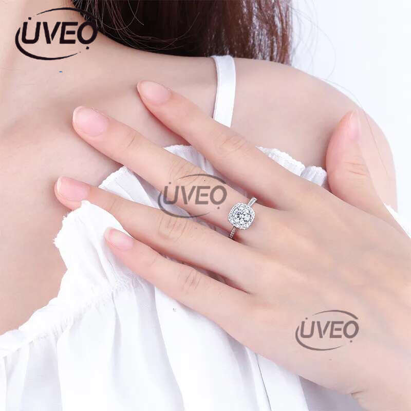 rings for women sterg sier 1CT 2CT 3CT VVS moissanite pass dia tester love daughter engagement nail ring designer jewelry
