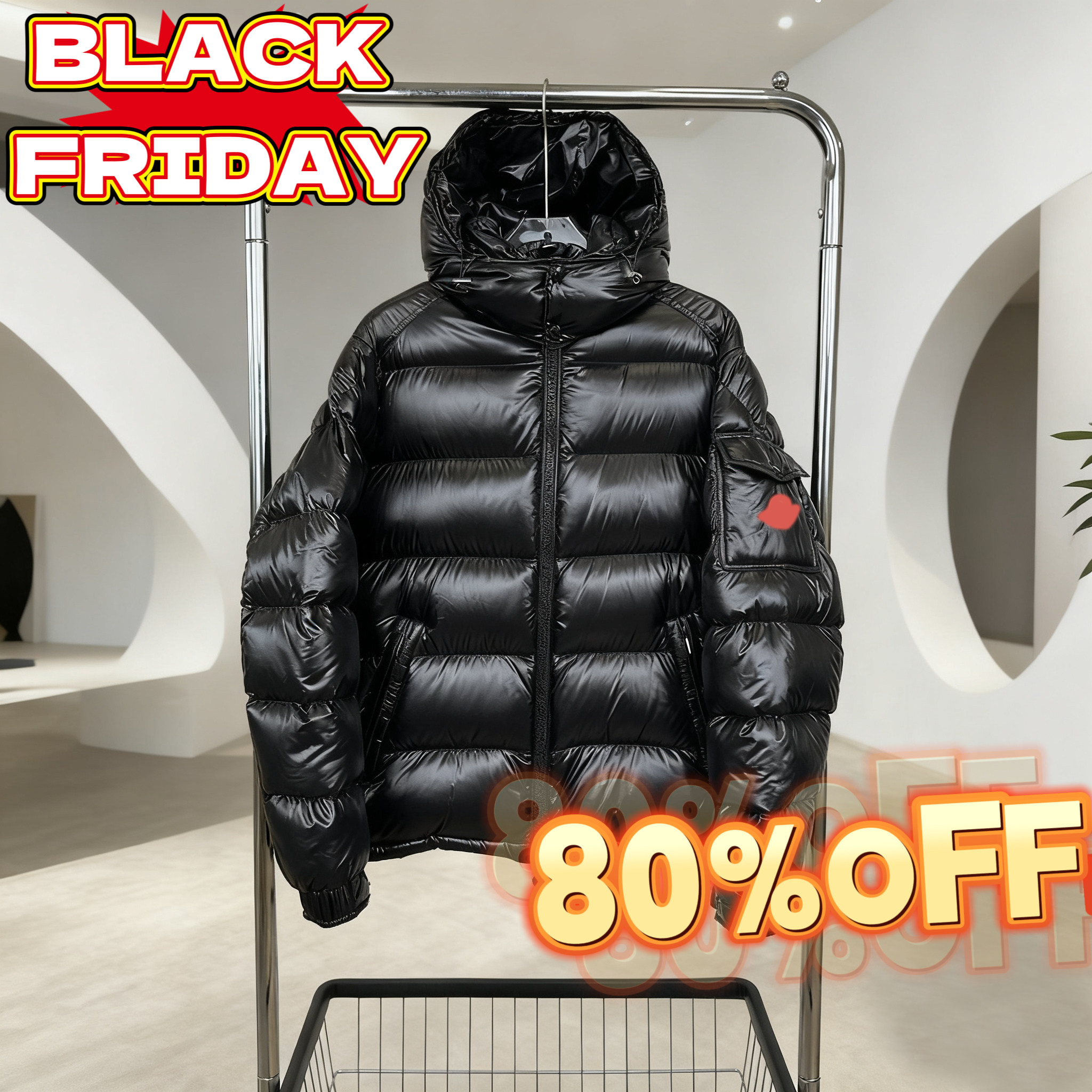 Men's Down Winter Mens Shiny Parkas Coats Man Mountain Ski Cotton Thermal Men Thick Windbreaker Hooded Jacket Clothing