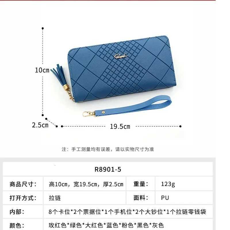 Women Wallet Zipper PU Leather Coin Purse Card Holder Long Clutch Wallet Large Capacity Lady Phone Pouch HandBags Money PocketW251120