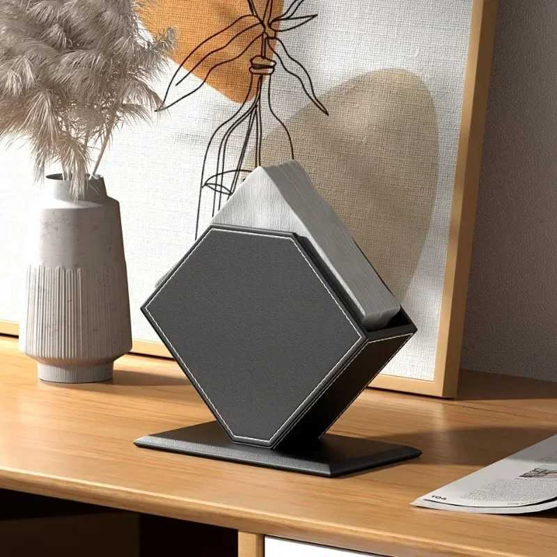 Creative Diamond Shape Leather Restaurant Square Tissue Box Napkin Paper Box Square Towel Hotel C251120