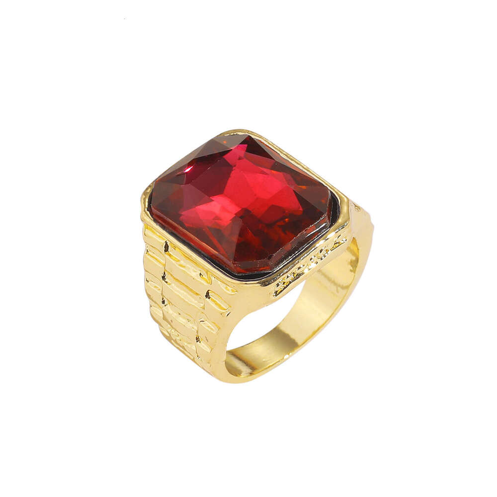 Luxury designer hip hop men and women with red and green ice out of VVS Moissanite hip hop rings