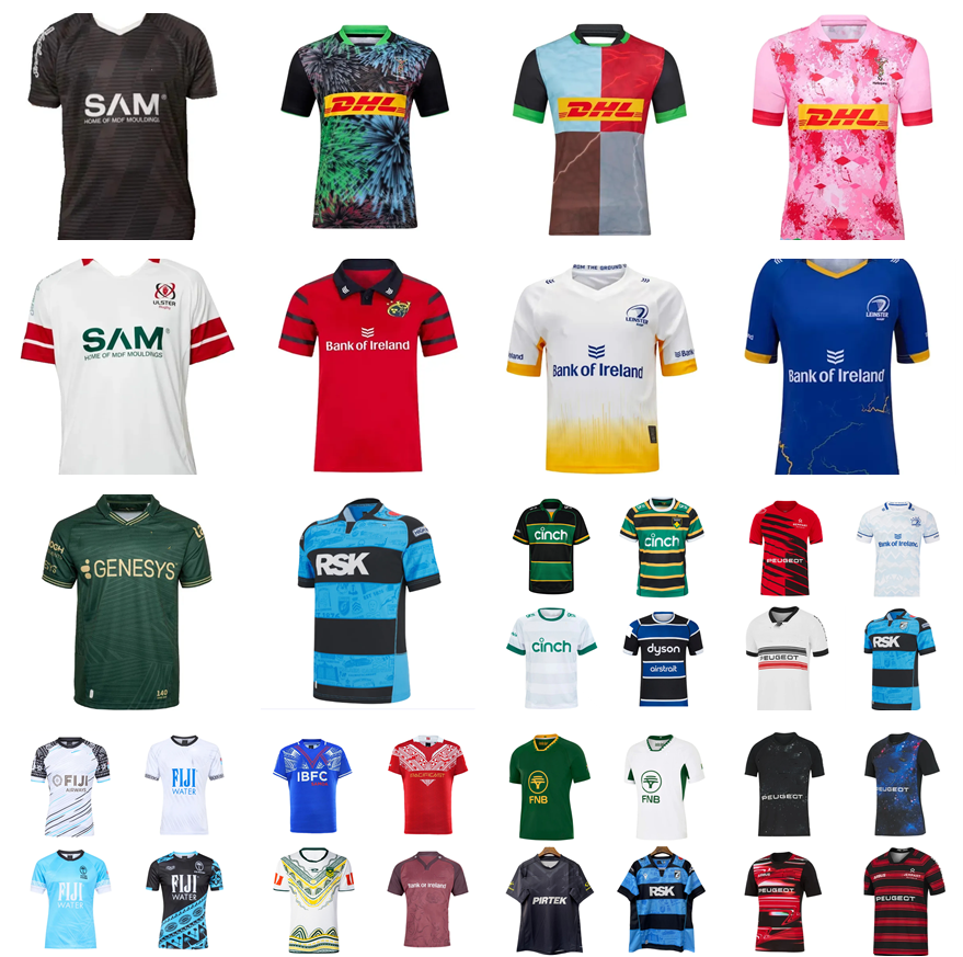 25 26 Samoa Rugby Jerseys 2025 2026 Harlequins Leinster Munster Connacht Stadium Northampton Saints Bath European Alternate Ireland Irish national team size S-5XL
