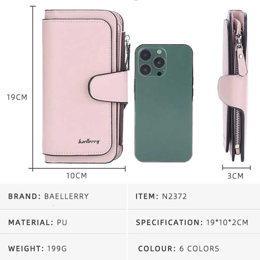 2024 Women Long Wallets Name Engraving Top Quality 15 Card Holders Classic Female Purse Zipper Brand Wallet For WomenW251120