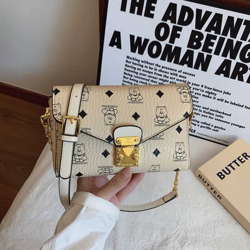 Charm Chain Floral Square Bag Wen Cpact Crossbody Purse Crinkle Texture Museum Date Ready Statement Y251120