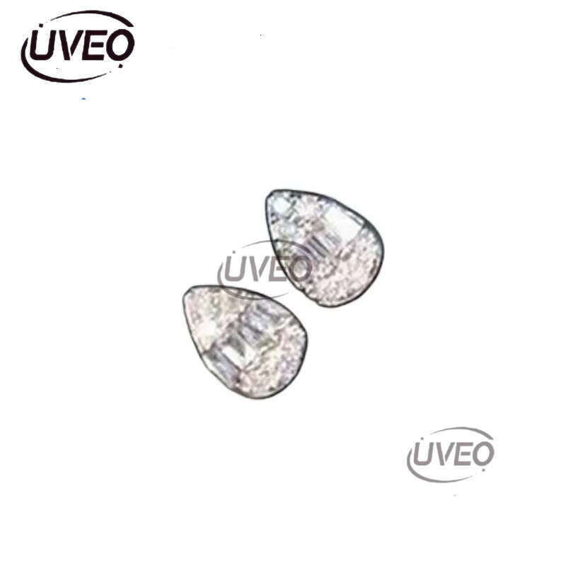 2023 Choucong Brand Stud Earrings Classical Jewelry Sterg Sier Princess Cut White Topaz CZ Dia Gemstones Party Water Drop Women Wedding Earring Gift