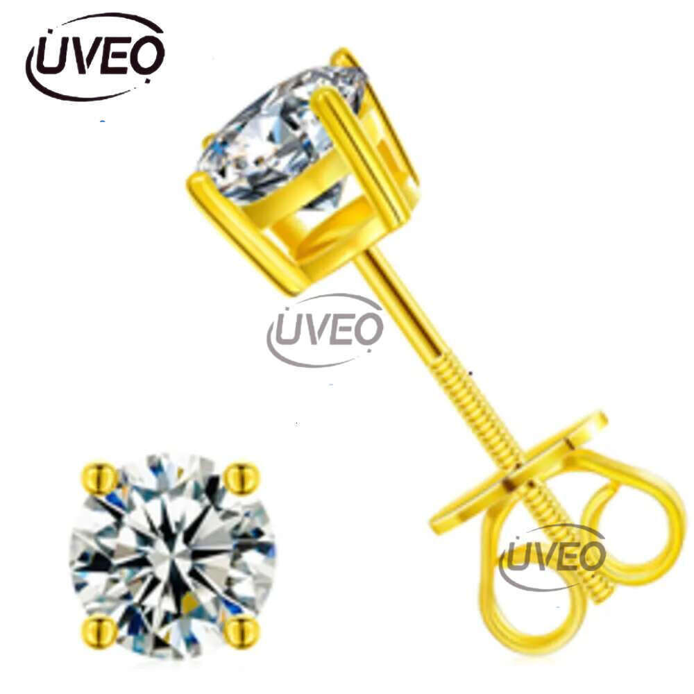Earrings, fashion designer earrings, 3mm -10 mm classic spiral rear earrings jewelry Sier VVS Mozambican dia studs for men and women Free delivery