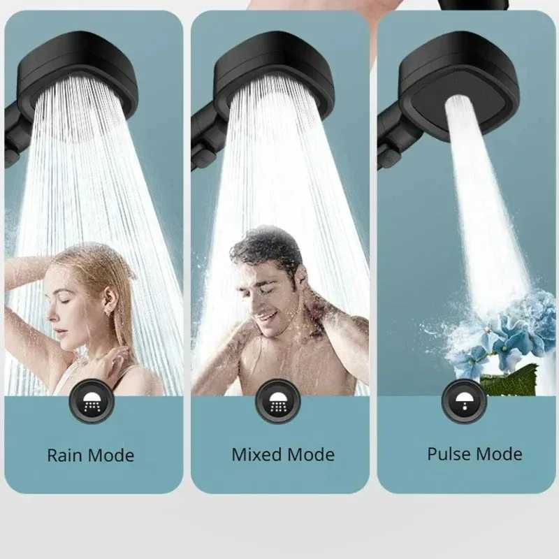 Shower booster showerhead strong pressure shower head bathroom water heater shower head rain shower bully home shower setM251120