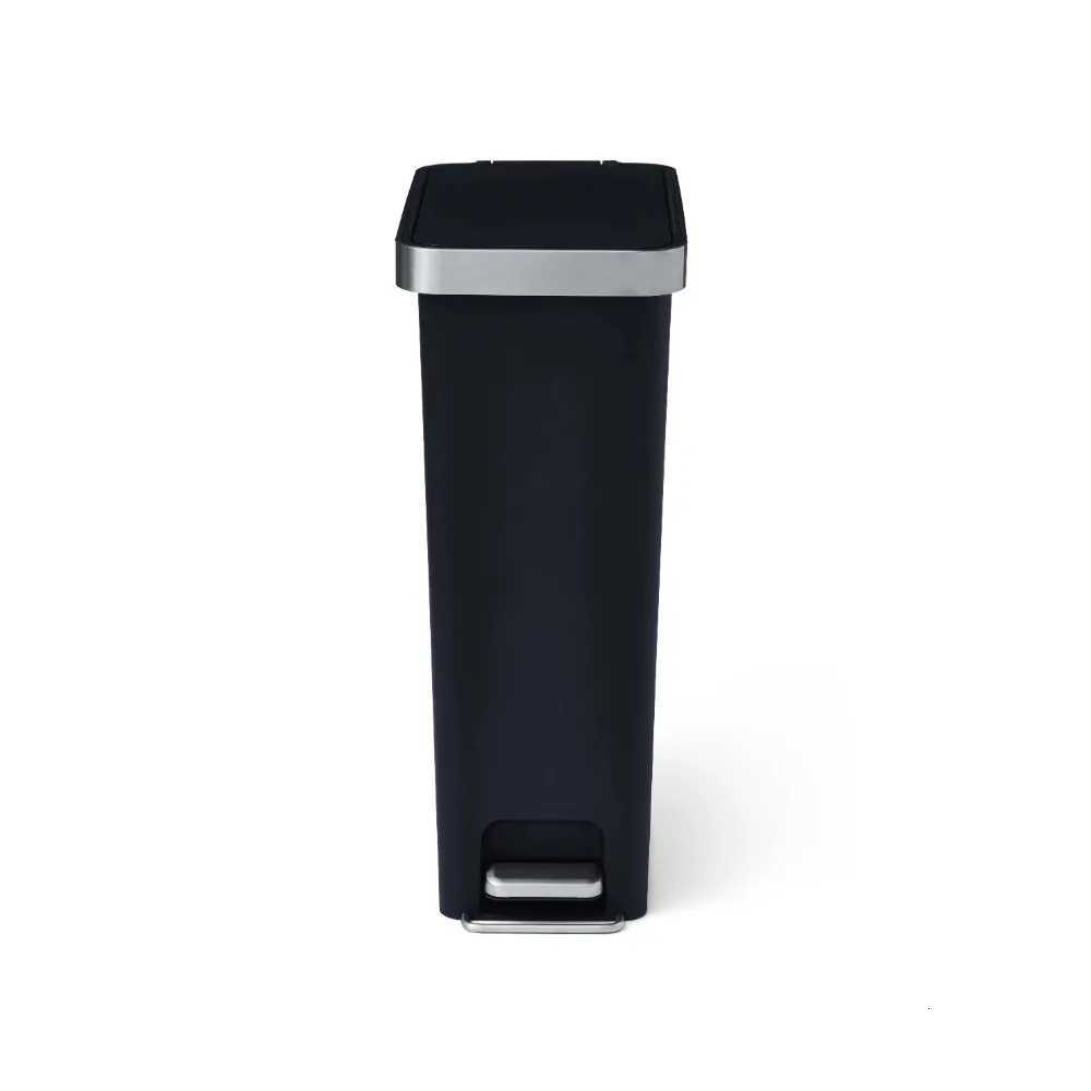 Better Homes Gardens 105 Gallon Kitchen Step Trash Can Plastic Slim Step-On Kitchen Trash Can Black C251120