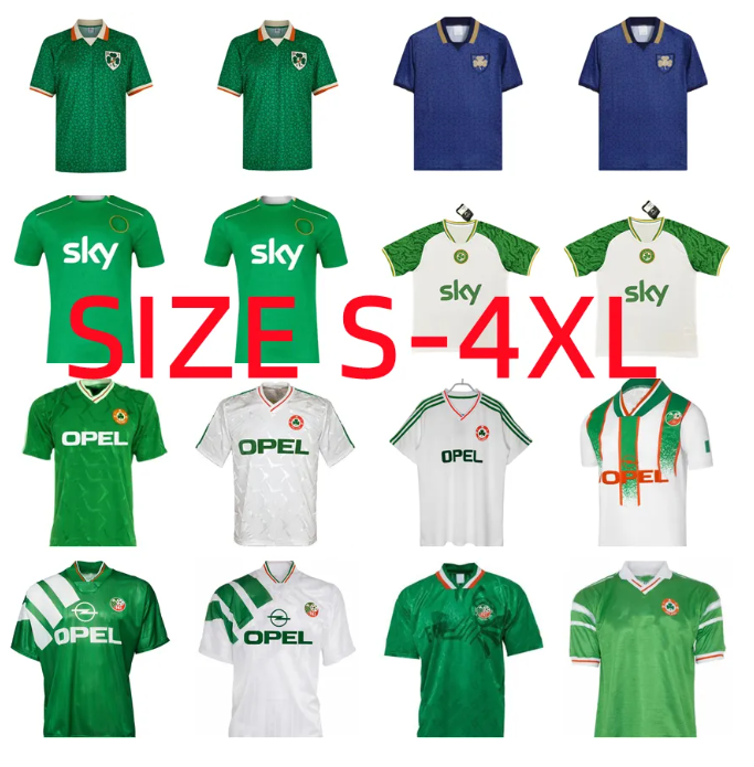 2025 Ireland Special Soccer Jerseys RETRO KEANE McGRATH STAUNTON HOUGHTON DOHERTY DUFFY BRADY KEANE Hendrick McClean Football Shirt Men Kids