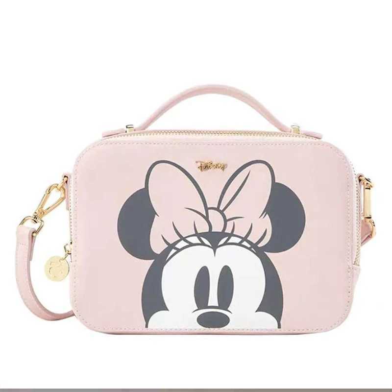 Disney Mickey Mouse Women Camera Bag Cartoon Cute Messenger Bag Shoulder Bag Fashion Mickey Small Hand Bag Square BagXJ250420
