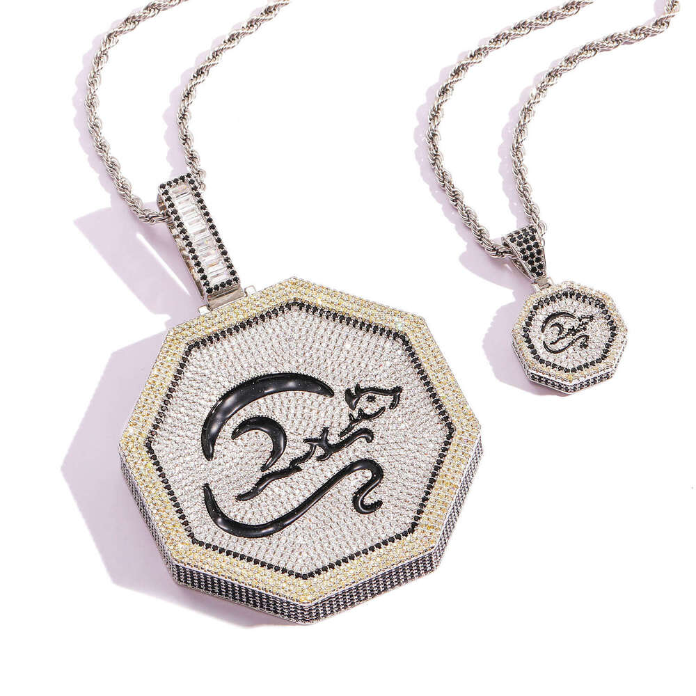 Luxury designer Chinese Zodiac ice out VVS Moissanite pendant, men and women pendant necklace free shipping