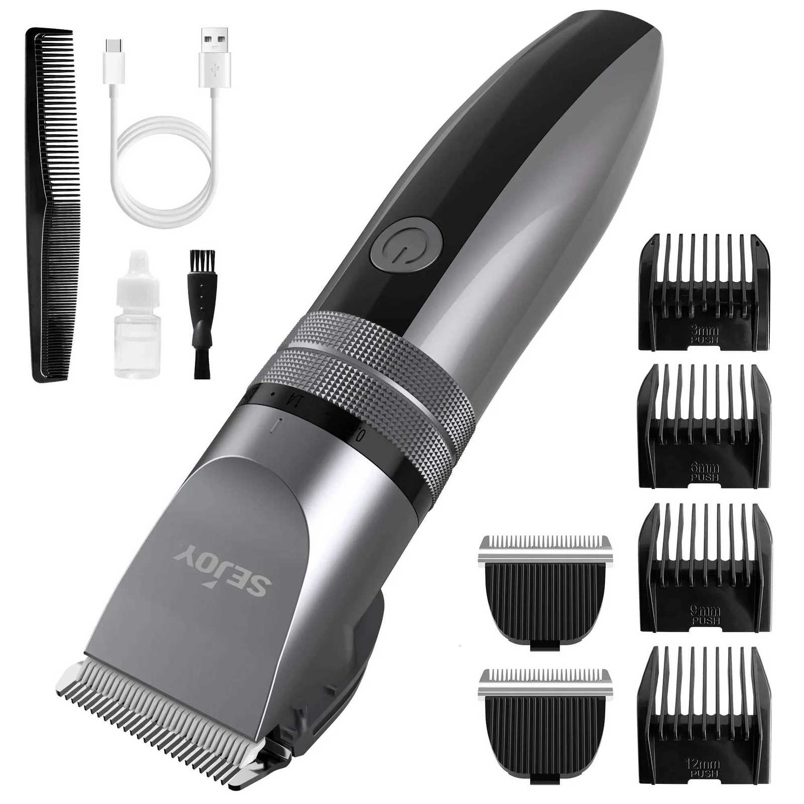 Sejoy Electric Hair Clippers Men Professional kit USB Rechargeable Mens Barber Hair Cutting Machine Beard Trimmer For Men KidsT251120