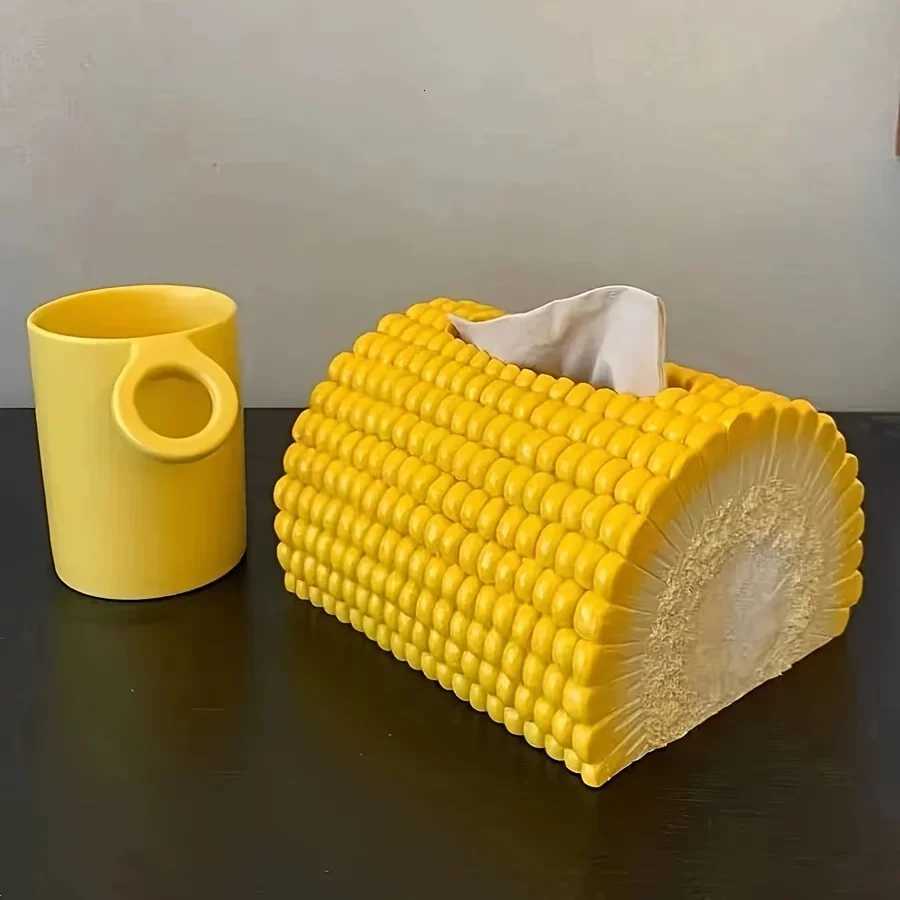 Unique Corn-Shaped Tissue Box Holder - Creative Decor for Living Room Dining Table Durable Plastic C251120