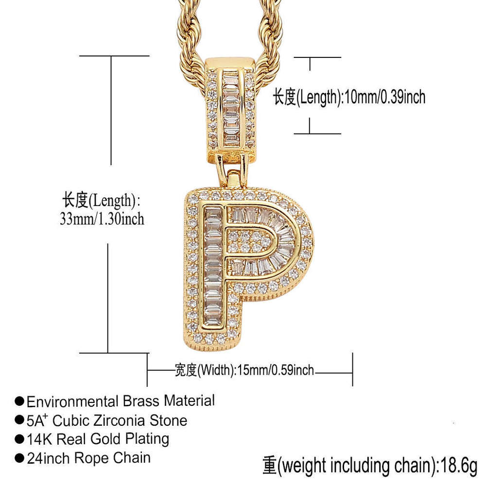 Hip Hop personalized rock candy alphanumeric combination pendant T square Ice out VVS Moissamite necklace for men and women Free delivery