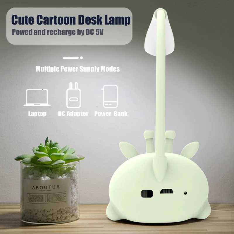 USB LED Light Desk Lamp Cute Cartoon Lamp Rechargeable LED Reading Light Eye Protection Night Light Christmas Gift for Child M251120