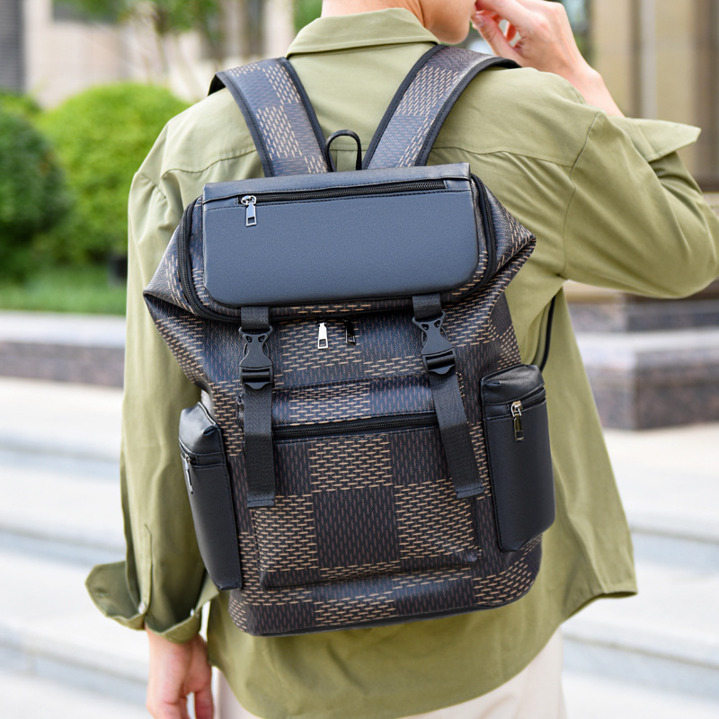 Free Shipping Personality Clamshell New Travel Backpack Large Capacity Out Sports Backpack Business Leisure Travel Backpack 2025