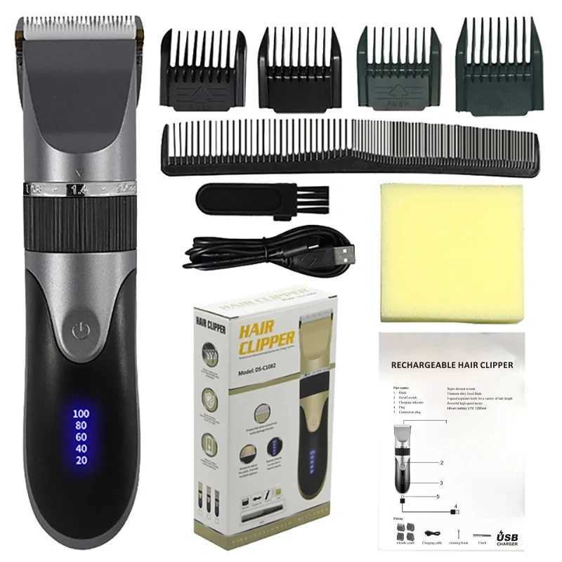 Hair Clipper Electric Barber Hair Trimmers For Men Adults Kids Cordless Rechargeable Hair Cutter Machine ProfessionalT251120