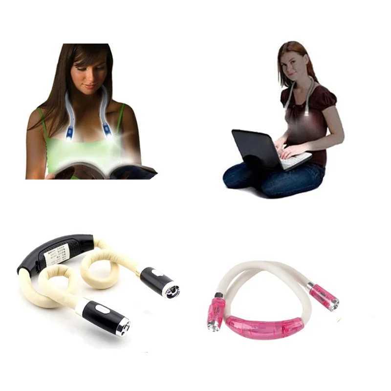 Book Light Flexible Handsfree Led Neck Light Hug Reading Lamp Novelty Led Night Light Flashlight M251120