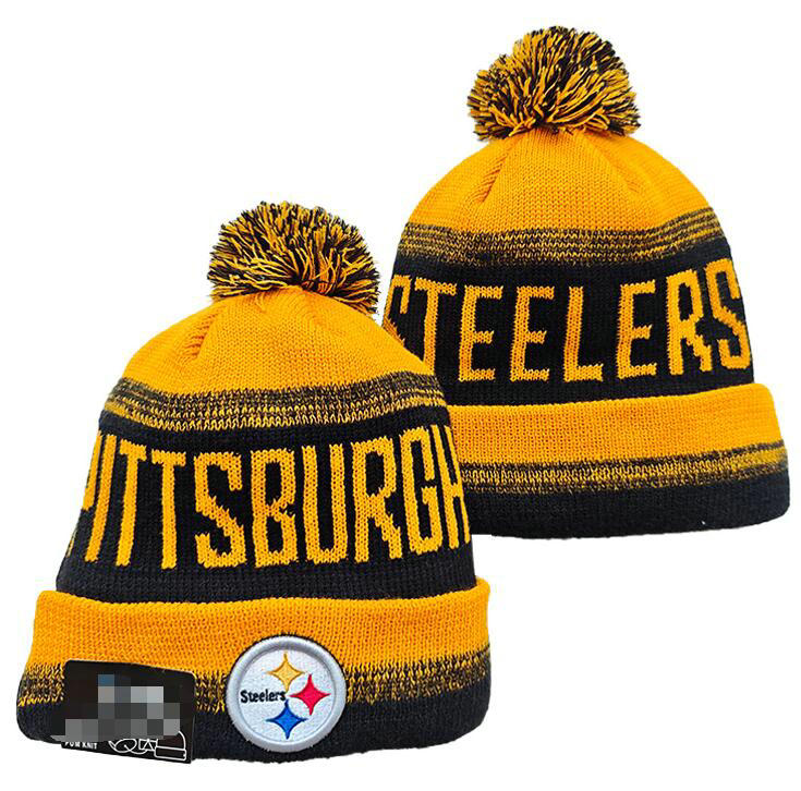 2025 Steelers Knitted Hats Sports Teams Baseball Basketball Beanies Pom Fashion Winter Top Caps Sport Knit hats a2