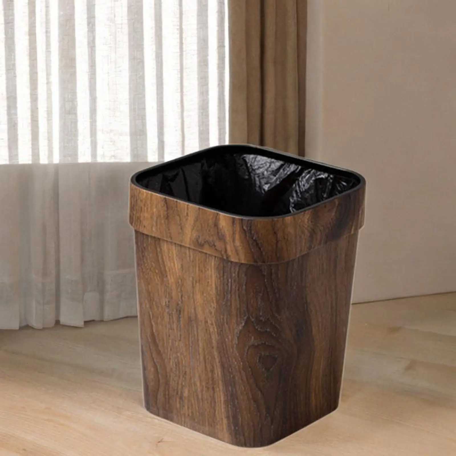 Trash Bin Farmhouse Small Narrow Garbage Can for Dorm Room Office Kitchen C251120