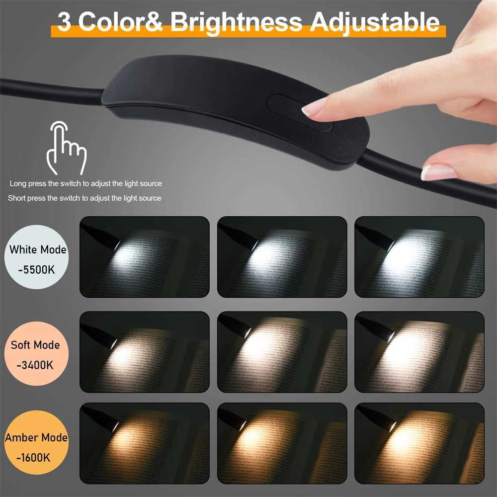 LED Reading Neck Light Battery styles Book Lamp 360 Flexible Reading Book Light Read Neck Lamp Study Reading Night Light M251120