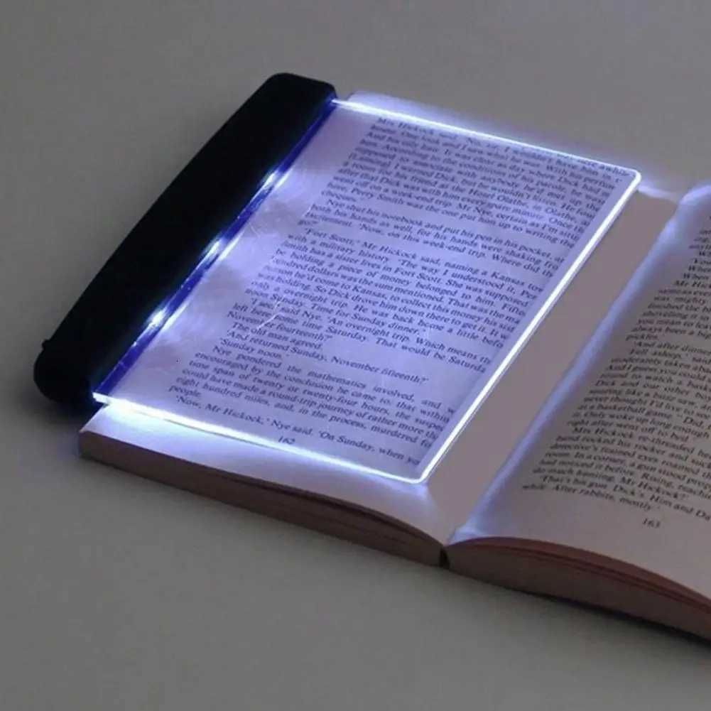 Led Flat Night Vision Reading Light Tablet Book Light Eye Protection Student Night Reading Lamp Flat Plate Car Travel Panel LED M251120