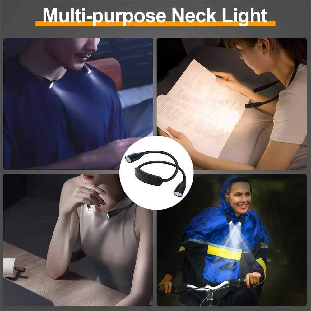 LED Reading Neck Light Battery styles Book Lamp 360 Flexible Reading Book Light Read Neck Lamp Study Reading Night Light M251120