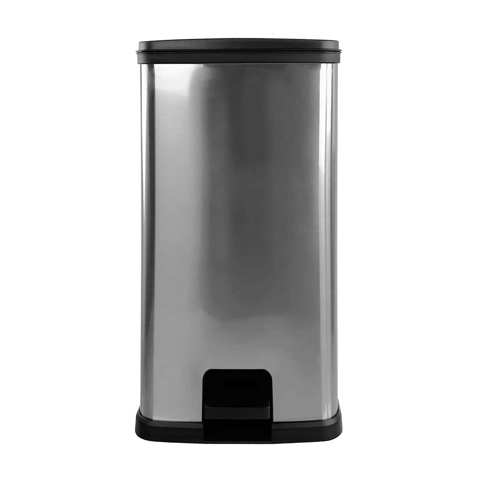133 Gallon Trash Can Plastic Touch-Up Kitchen Trash Can White C251120