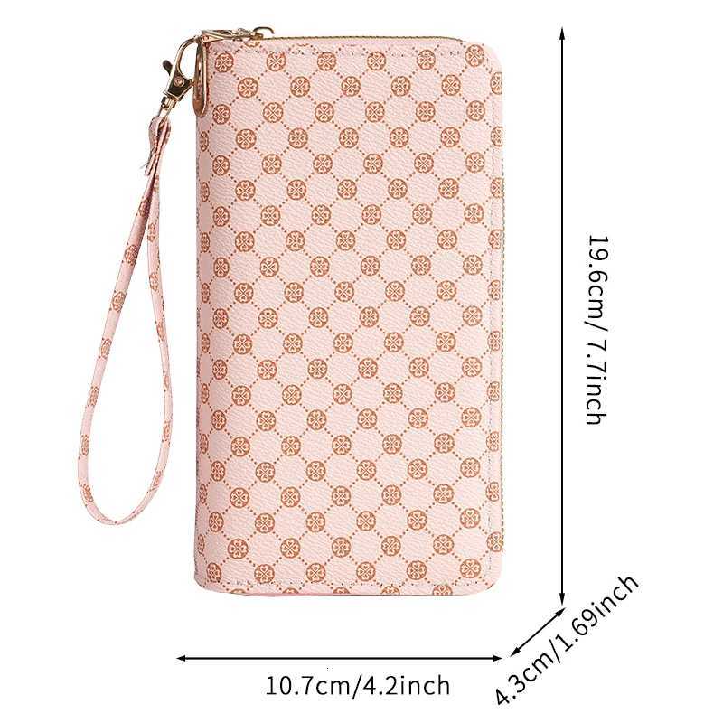 Bag womens new flower long purse clutch bag mobile phone bag coin purse multifunctional card bag zipper purseW251120