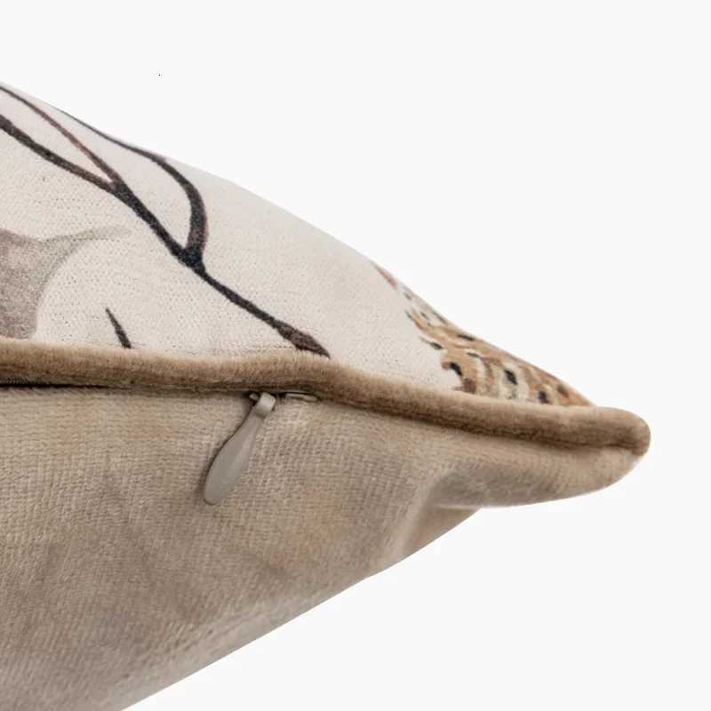 Pillow Case Brown coffee Modern Simplicity Covers Decorative Nordic Light Luxury Case 4545 Jacquard Living Room slip C251120