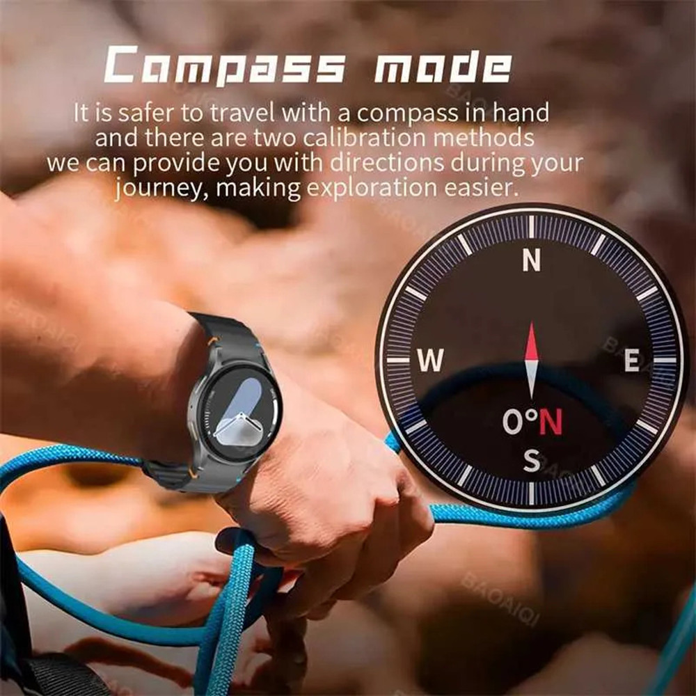 New Galaxy 7 Ultra Smart Watch GPS Sports Track AMOLED Screen HD Bluetooth Call Fiess Tracker Heart Rate Smartwatch free shipping