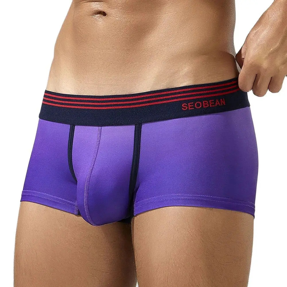 Mens gradient boxing underwear soft breathable comfortable luggage mens 250417