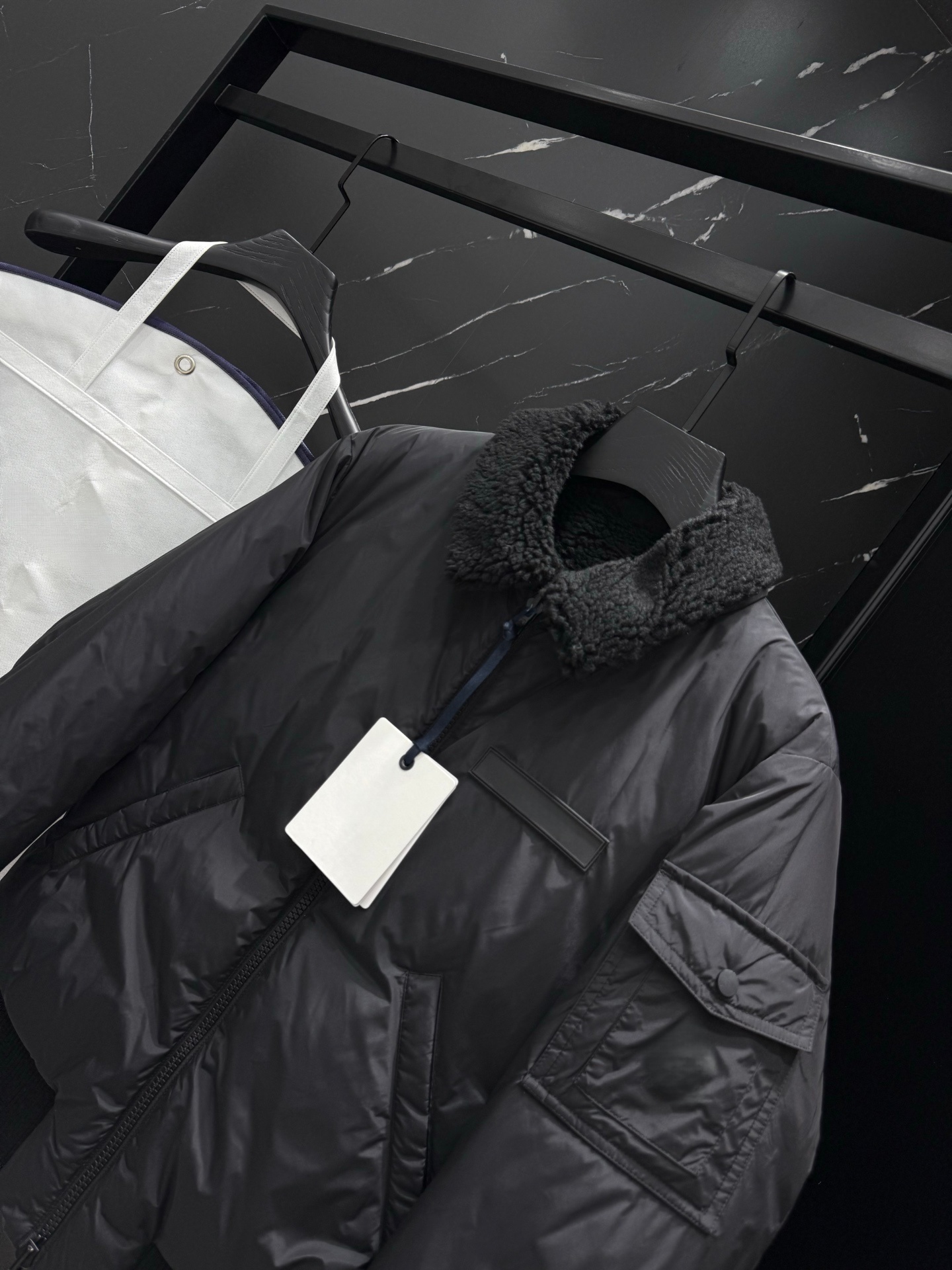M reversible men's down jacket, a stylish, classic, and versatile design.