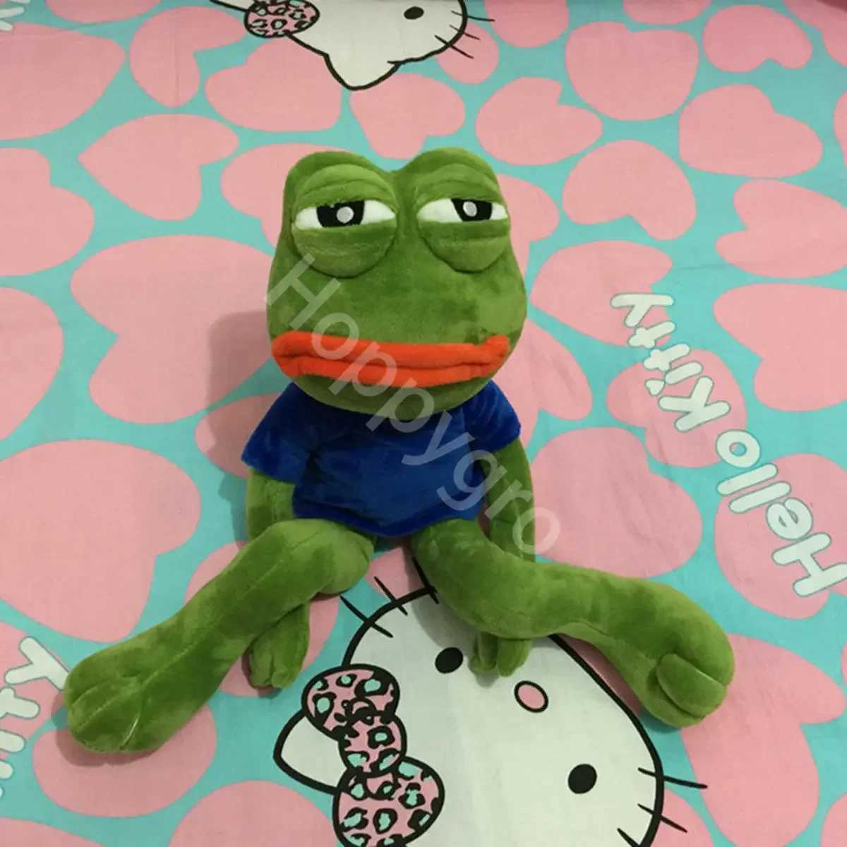 45cm Animal Sad Frog Plush Toy Soft Stuffed Pillow Magic Expression Pepe The Sad Frog Plush Doll Birthday GIfts For Girls Boys G251120