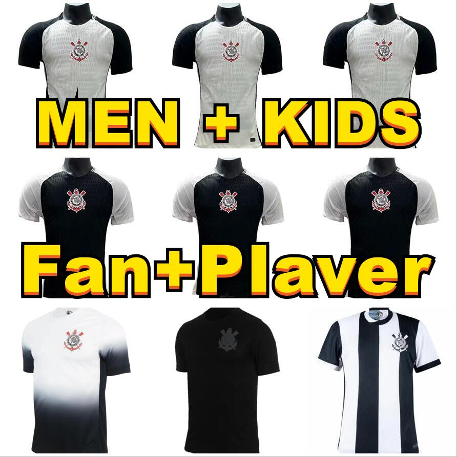 fans player 2024 2025 Corinthias Soccer Jersey 2025 2026 GIL R.AUGUSTO YURI ALBERTO Football Shirt Mens PAULINHO GUSTAVO FAGNER Uniform Kids kit women Jerseys