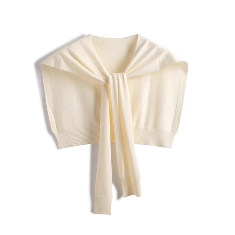 K996 Spring and summer Internet celebrity knitted women's outerwear summer shoulder protection cervical vertebra widened versatile scarf shawl