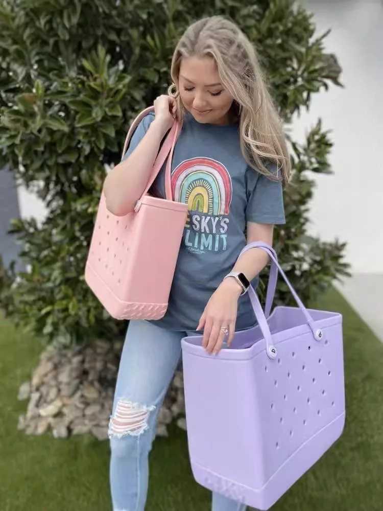 Beach Eva Bogg bag waterproof travel handbag womens washable handbag sports beach market swimming pool handbag w250420