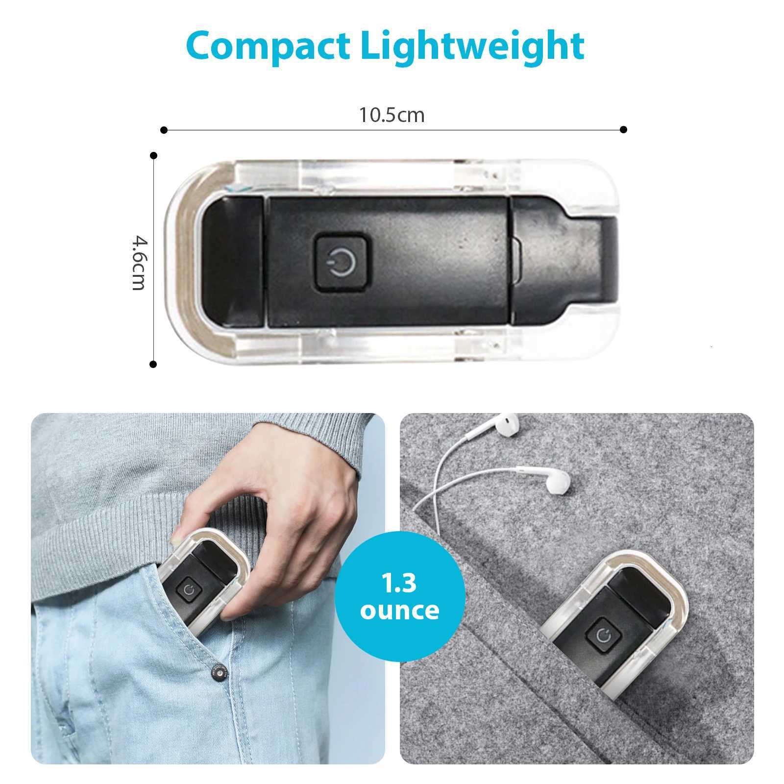 USB Rechargeable Wireless Reading Lamp 3 Light Modes Clip on Reading Light Clip on Book Light Sleep Aid Light for Reading in Bed M251120