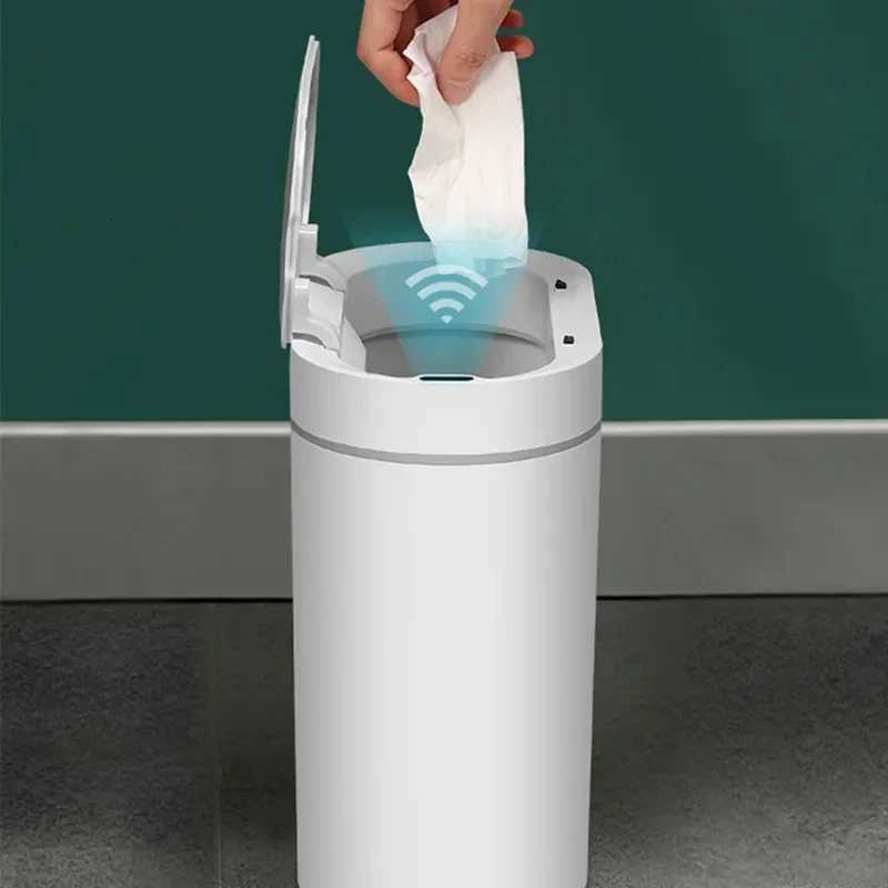 8L/15L Smart Sensor Trash Can Electronic Automatic Household Bathroom Toilet Waterproof Narrow Seam Sensor Bin C251120